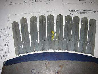  The completed brackets to assemble the cab.